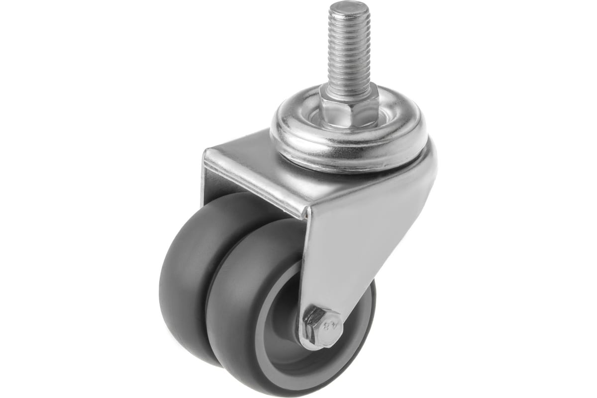 Колесо аппаратное поворотное SCtnd 25 50 мм двойное с болтом, шт TOR 1047170