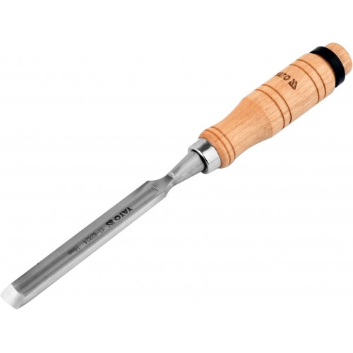 Стамеска полукруглая 25мм, деревянная ручка,  YATO YT-62826