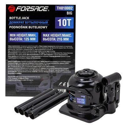Домкрат бутылочный 10т (h min 125мм, h max 215мм)  Forsage F-TH810002 BIG