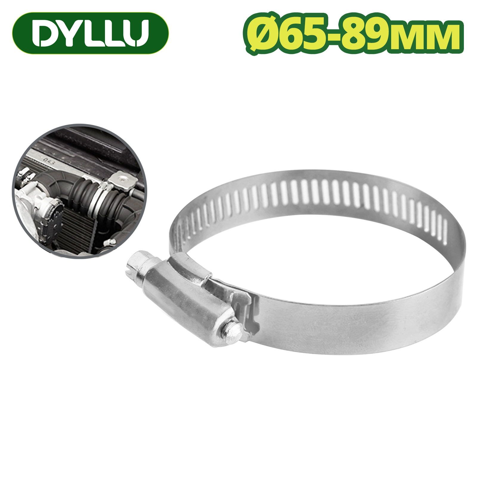 Хомут червячный 65-89 мм   (10 шт.)DYLLU DTHU2912