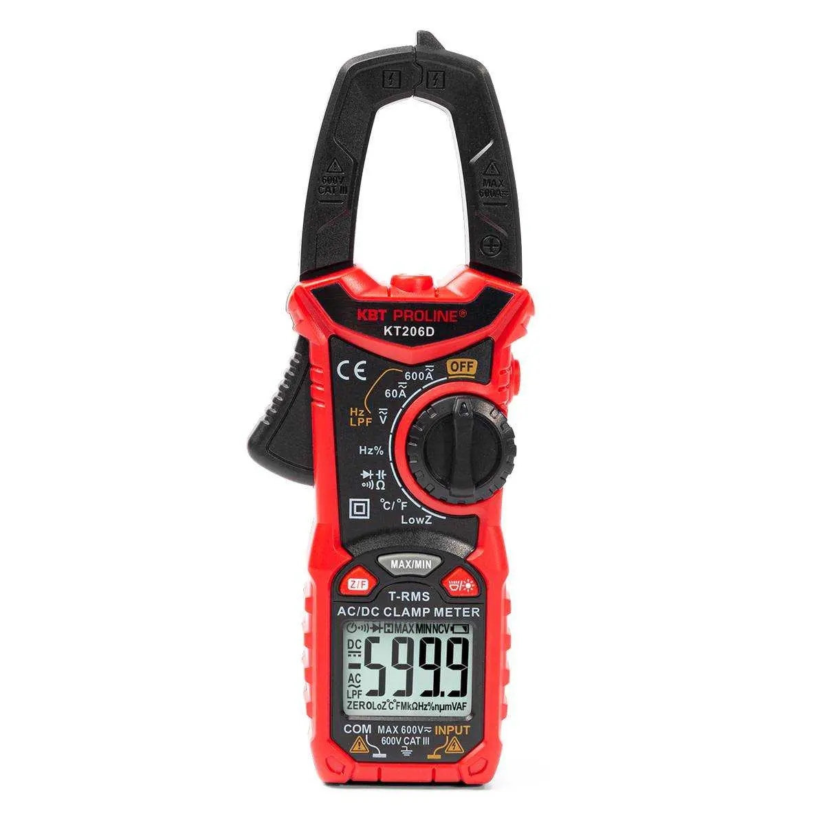 Токовые клещи цифровые KT 206D серия PROLINE (КВТ) КВТ 80753