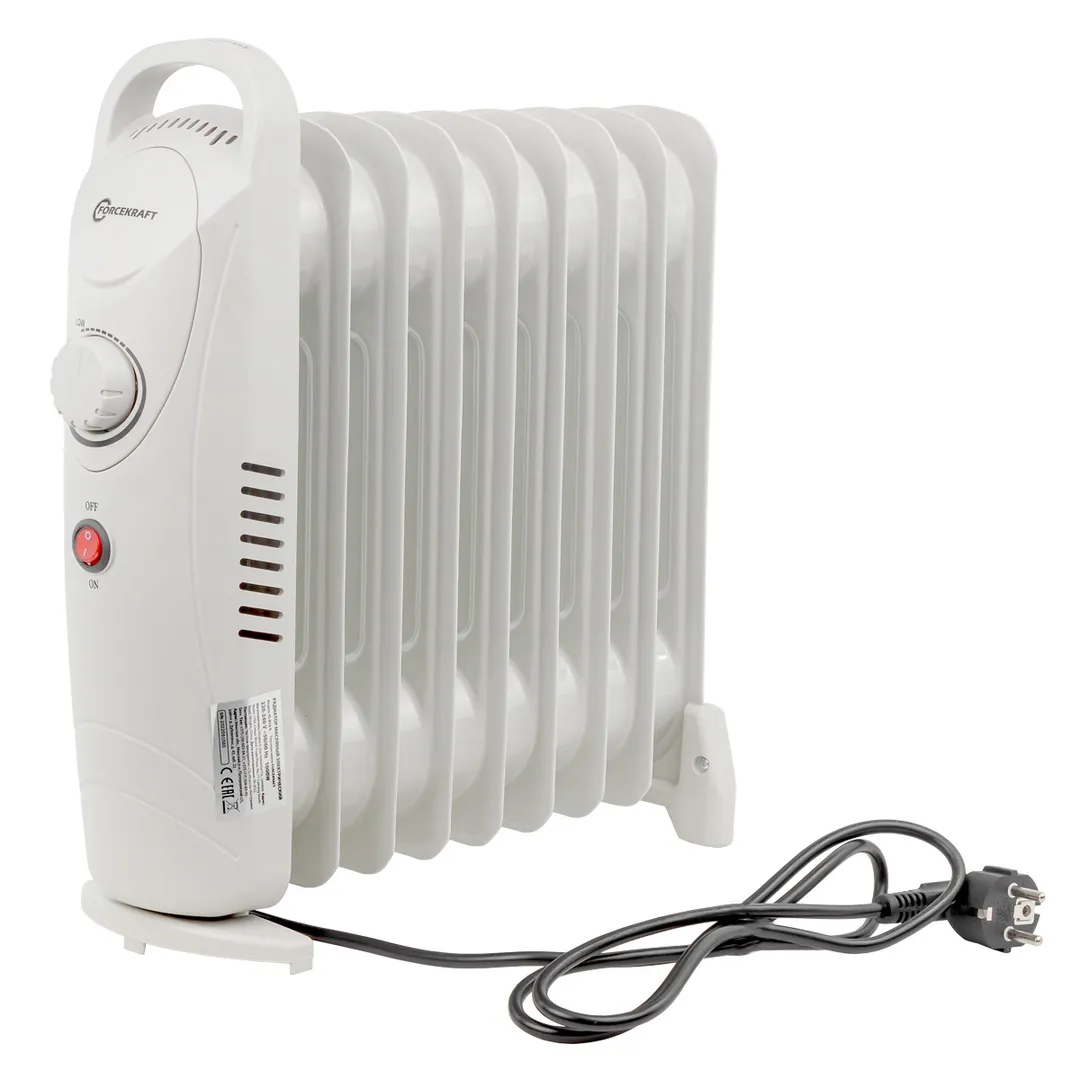 Радиатор масляный электрический (220-240V, 1000W, 9 секций, 1 режим нагрева)  ...FORCEKRAFT FK-YL-B12-9