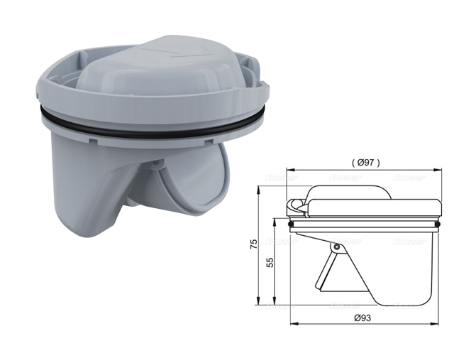 Гидрозатвор комбинированный SMART,   Alcaplast APV0020