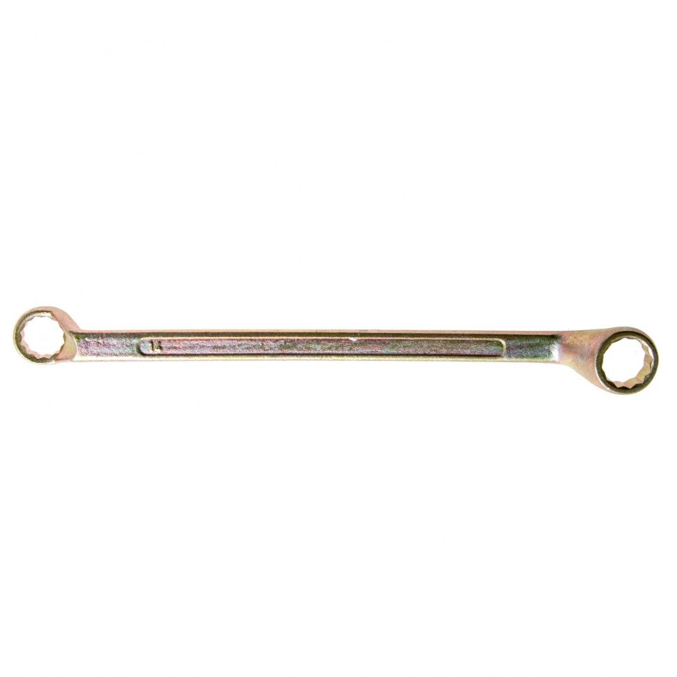 Ключ накидной, 14 х 15 mm, желтый цинк  Сибртех 14624