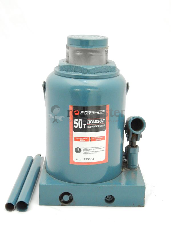 Домкрат бутылочный 50т с клапаном (h min 260мм, h max 415мм)  Forsage F-T95004