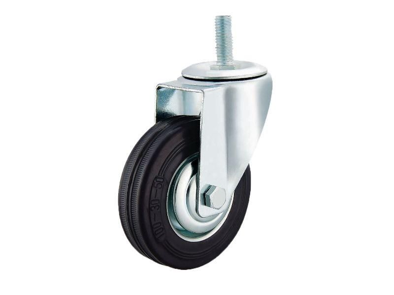 Колесо поворотное SCt 93 75 мм резина с болтом (N)  TOR 1045342