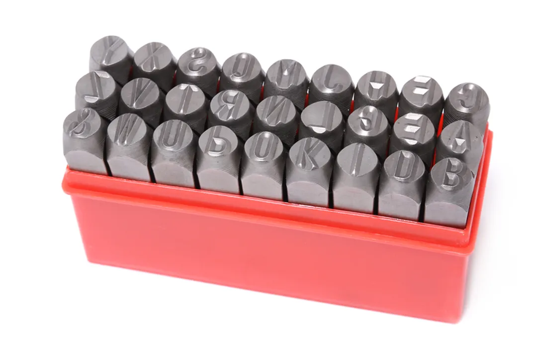 Набор штампов буквенных 6мм, 27пр., в пластиковом футляре RockFORCE ...Rock FORCE RF-02706