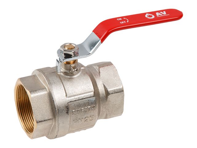 Кран шаровый 2" внутренняя-внутренняя резьба ручка PN25 AV Engineering AVE090002