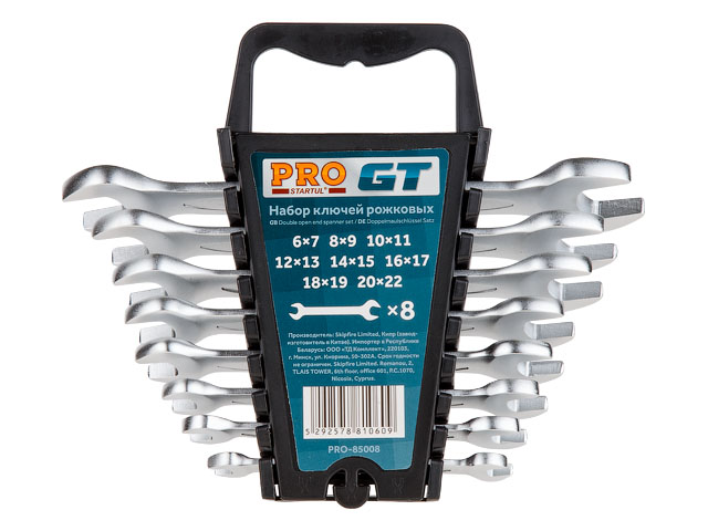Набор ключей рожк. 6-22мм 8шт PRO  GT STARTUL PRO-85008