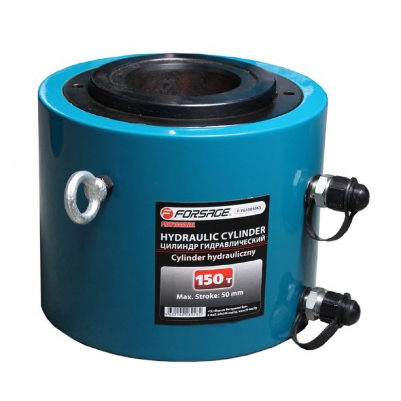 Цилиндр гидравлический двойного действия со сквозным отверстием в штоке 150т Forsage F-YG15050KS