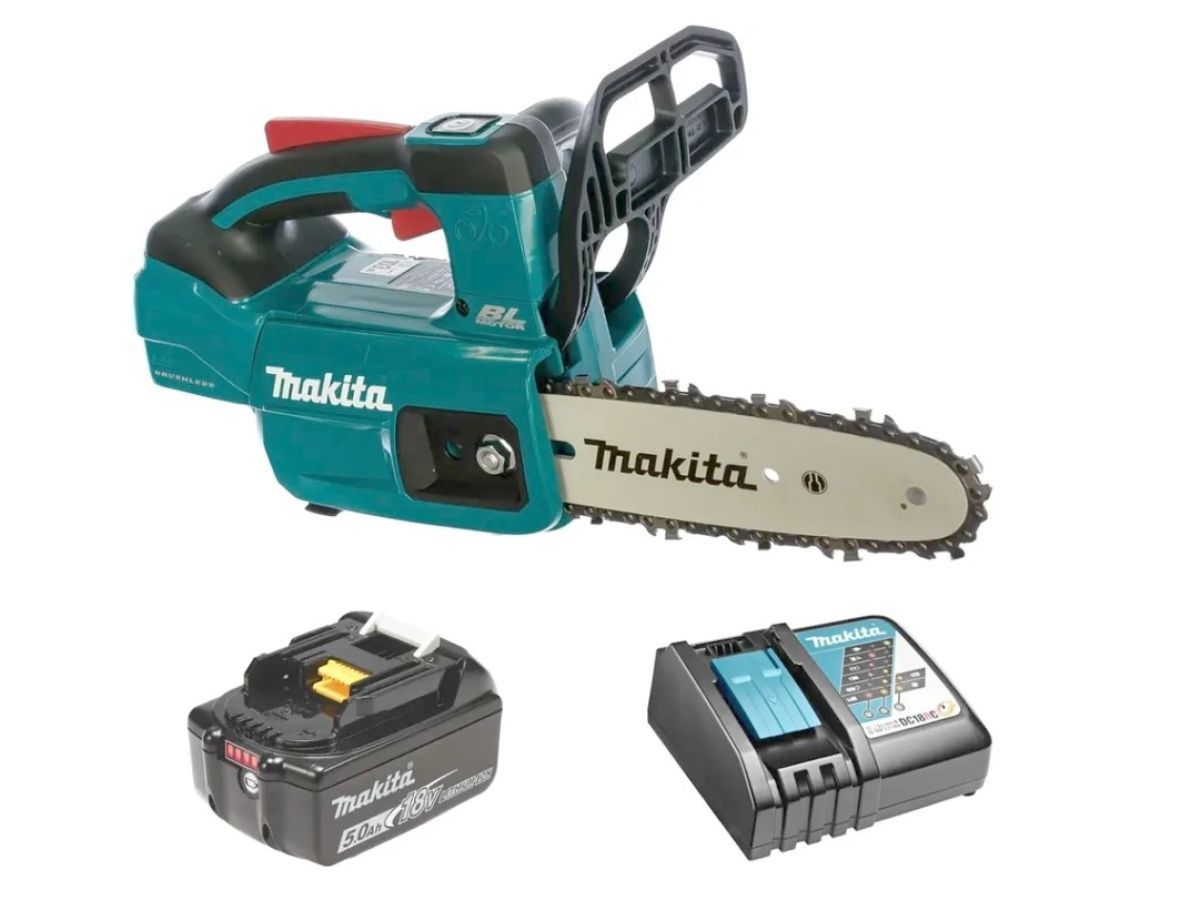 Аккум. пила цепная LXT DUC204RT 8"/20см, 3/8", 1,1мм, 24м/с, XPT (18.0 В1 акк.3.0 А/ч Li-Ion, ЗУ) MAKITA DUC204RT