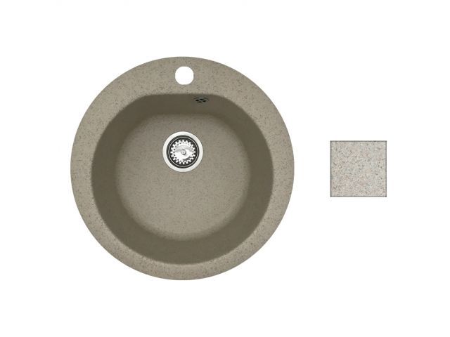 Мойка кухонная из искусственного камня GOLD гранит 505х505 mm AV Engineering AV510000GGTA