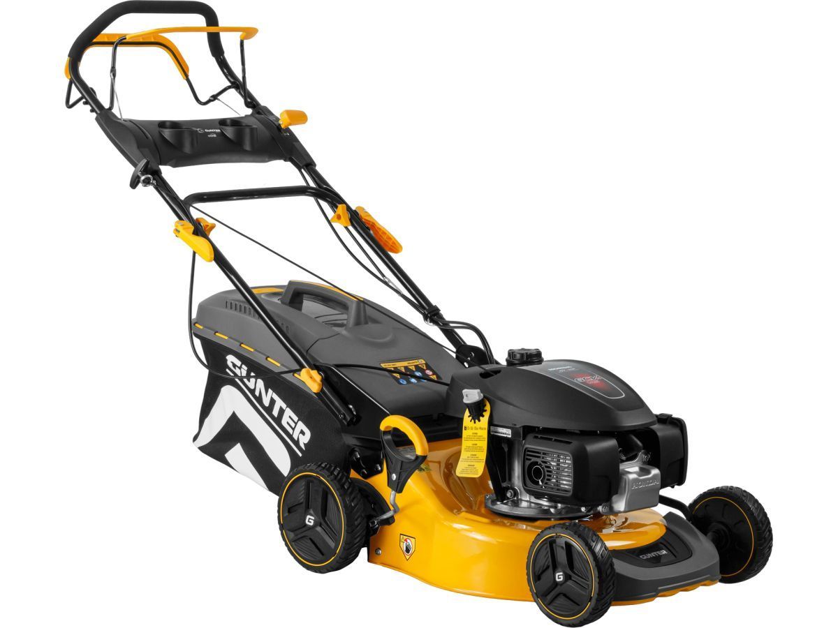 Газонокосилка бензиновая LMB-485 SV самоходная (4.2 л.с.(HONDA), шир. 46 см, самоходная (вариатор), мульчир., стальн. корпус, травосборник 60 л) GUNTER GU2412-7