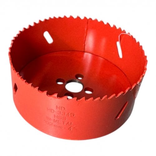 Коронка биметаллическая по металлу и дереву 102мм., L38мм., 5/8"-18UNF, HSS M3 H-D HD-3345