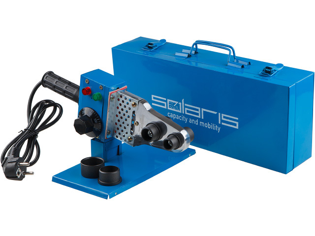 Сварочный аппарат для полимерных труб (600 Вт, 3 насадки: 20, 25, 32 mm)  ...SOLARIS PW-602