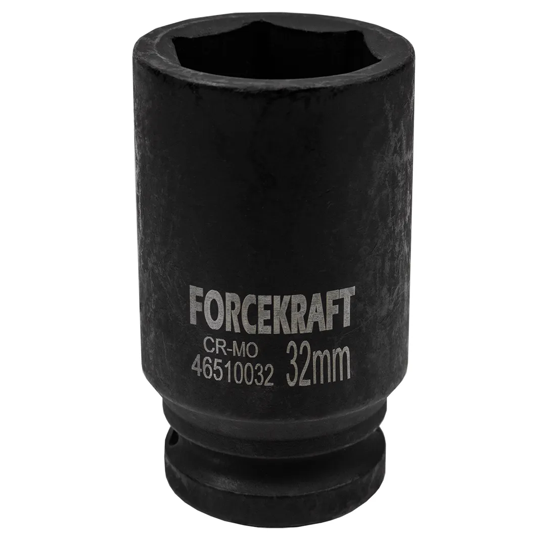 Головка ударная глубокая 3/4", 32мм (6гр.)  FORCEKRAFT FK-46510032