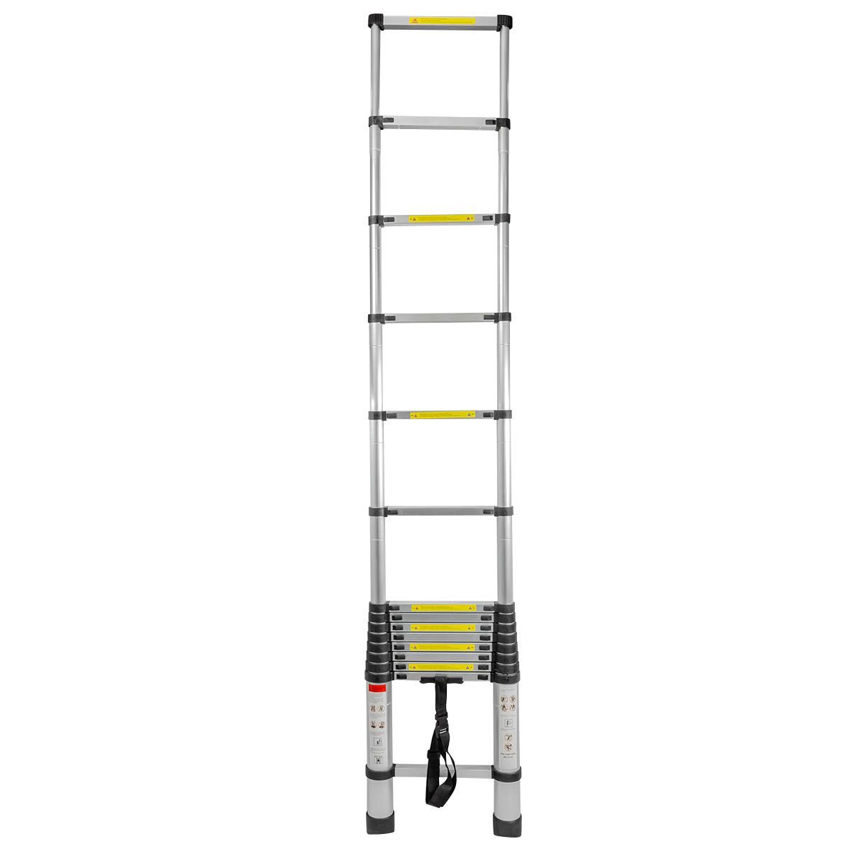 Лестница телескопическая алюм. бытовая 4.4м (15 ступ.) Forsage F-UP440