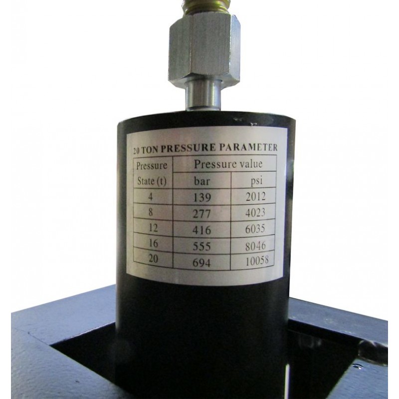Пресс гидравлический с манометром напольный 20 т. ручной FORCEKRAFT FK-20001