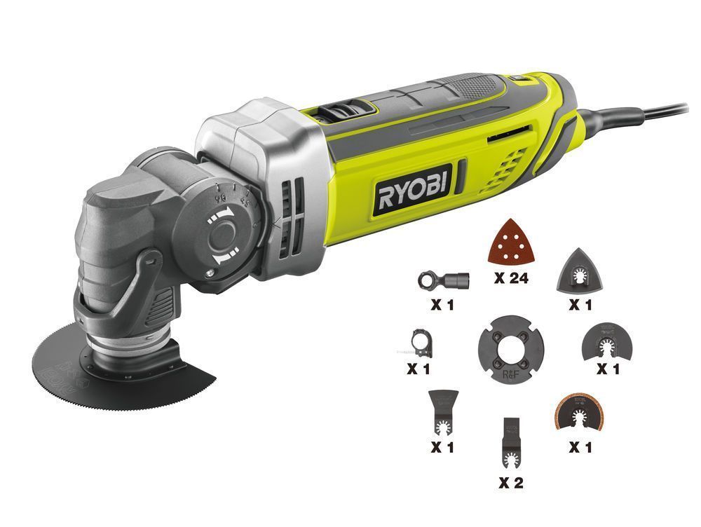 Многофункциональный инструмент 300Вт, 10000-22000об./мин, RYOBI RMT300-SA KIT1...Ryobi 5133002446