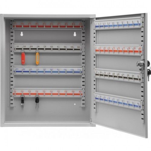 Ящик металлический для 80 ключей (ключница) 450х380х80мм  VOREL 78436