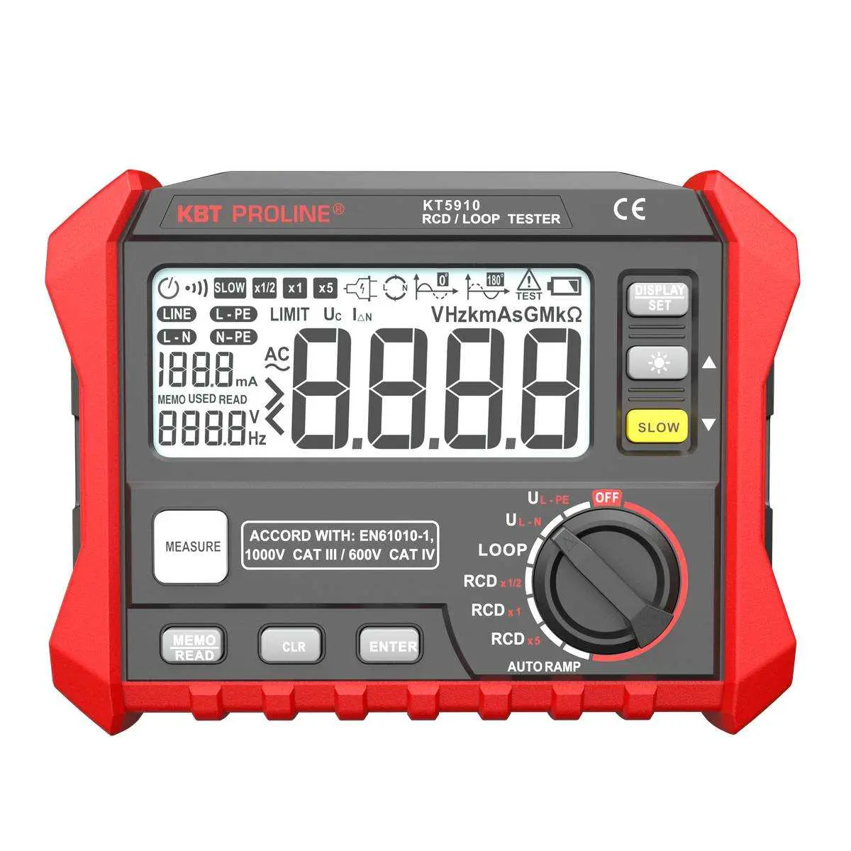 Тестер сопротивления изоляции цифровой KT 5910 серия PROLINE (КВТ) КВТ 87241