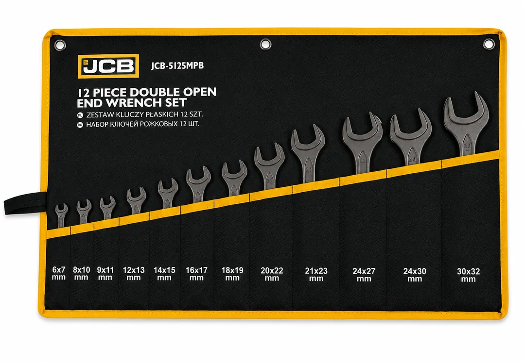Набор ключей рожковых 12пр.  JCB JCB-5125MPB