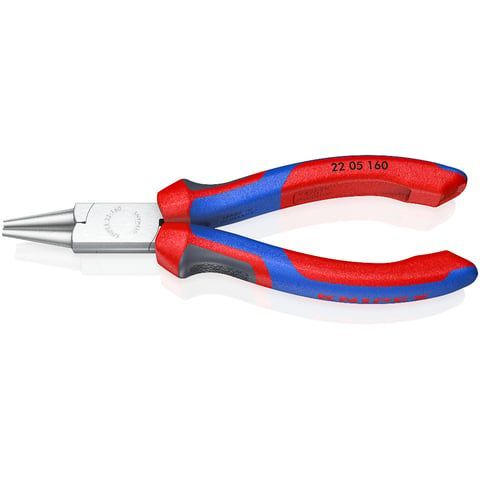 Круглогубцы, губки D3x30 мм, L-160 мм, хром., 2-комп. рукоятки   ...KNIPEX 2205160