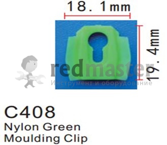 Клипса для крепления внутренней обшивки а/м GM пластиковая (100шт/уп.)  ...Forsage C0408( GM )
