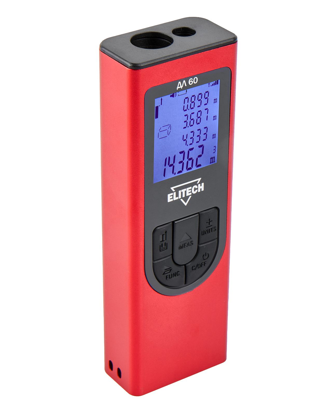 Дальномер лазерный ЛД 60 (60 м / ± 3 мм / Li-Ion) ELITECH 204768