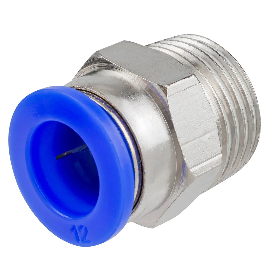 Фитинг для пластиковых трубок 12мм с наружной резьбой 1/2" Rock FORCE RF-SPC12-04
