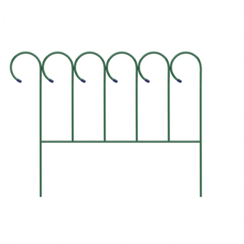 Заборчик садово-парковый, волнистый, 0.7х0.9 м  65041