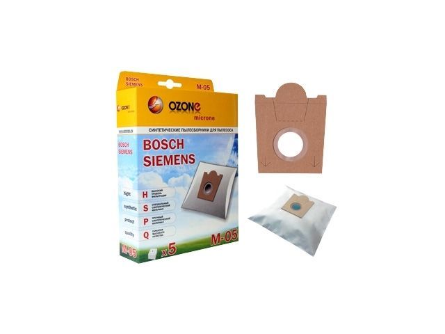 Мешок для пылесоса синтетический одноразовый (5 шт.) (SIEMENS,CONTI,ENTRONIC,HANSEATIC,KRUPS, PRIVILEG, PROFILO, SCARLETT, SEVERIN) РОМАШКА M-05