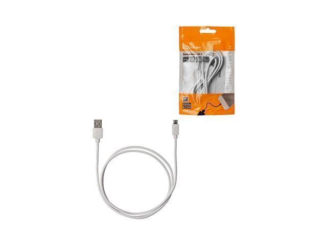 Дата-кабель, ДК 4, USB - micro USB, 1 м, белый  TDM SQ1810-0304