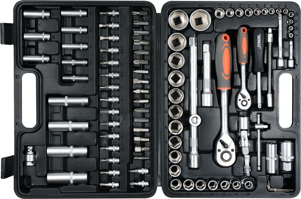 Набор инструмента 1/2", 1/4" (94пр.) STHOR 58687