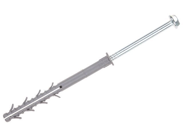 Дюбель рамный (фасадный) TSX-500 10х140 mm нейлон, гриб, с шурупом (40 шт в уп.) ТК STARFIX SMP-17738-40
