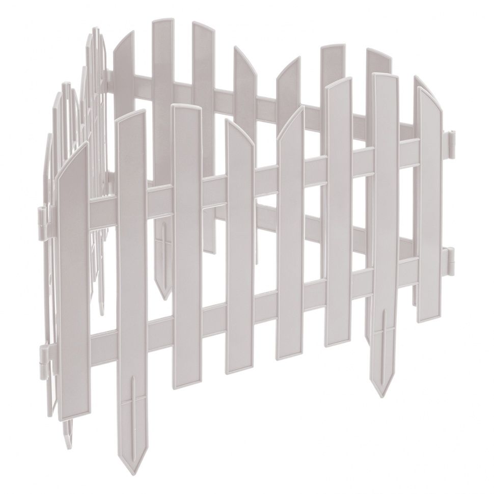 Забор декоративный "Романтика", 28х300 см, белый PALISAD ...PALISAD HOME 65020