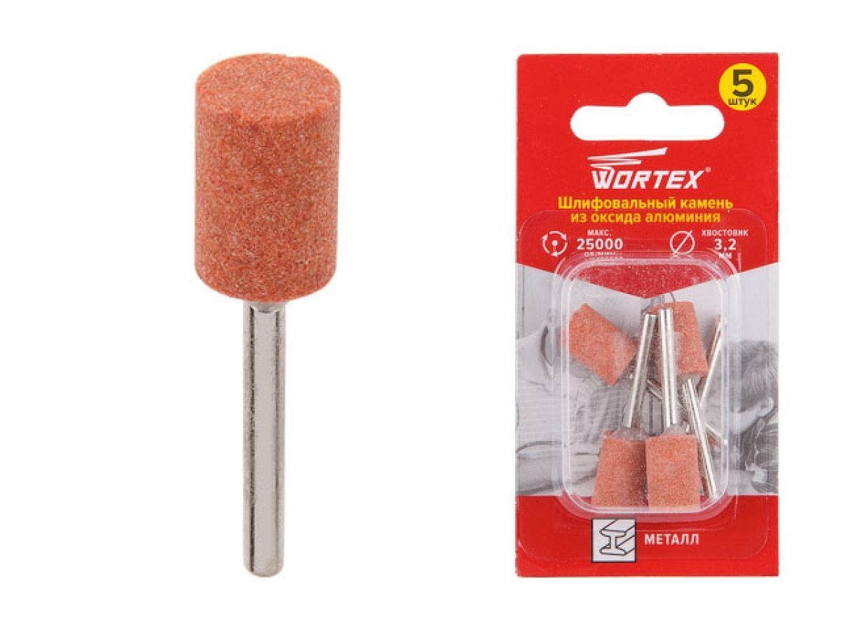Шлифовальный камень из оксида алюминия 9.5 mm WORTEX ETCA3209518