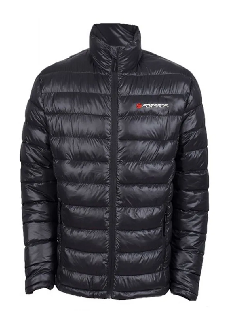 Куртка болоньевая с электроподогревом (р.48-50, черная) Forsage TNF-14(L)