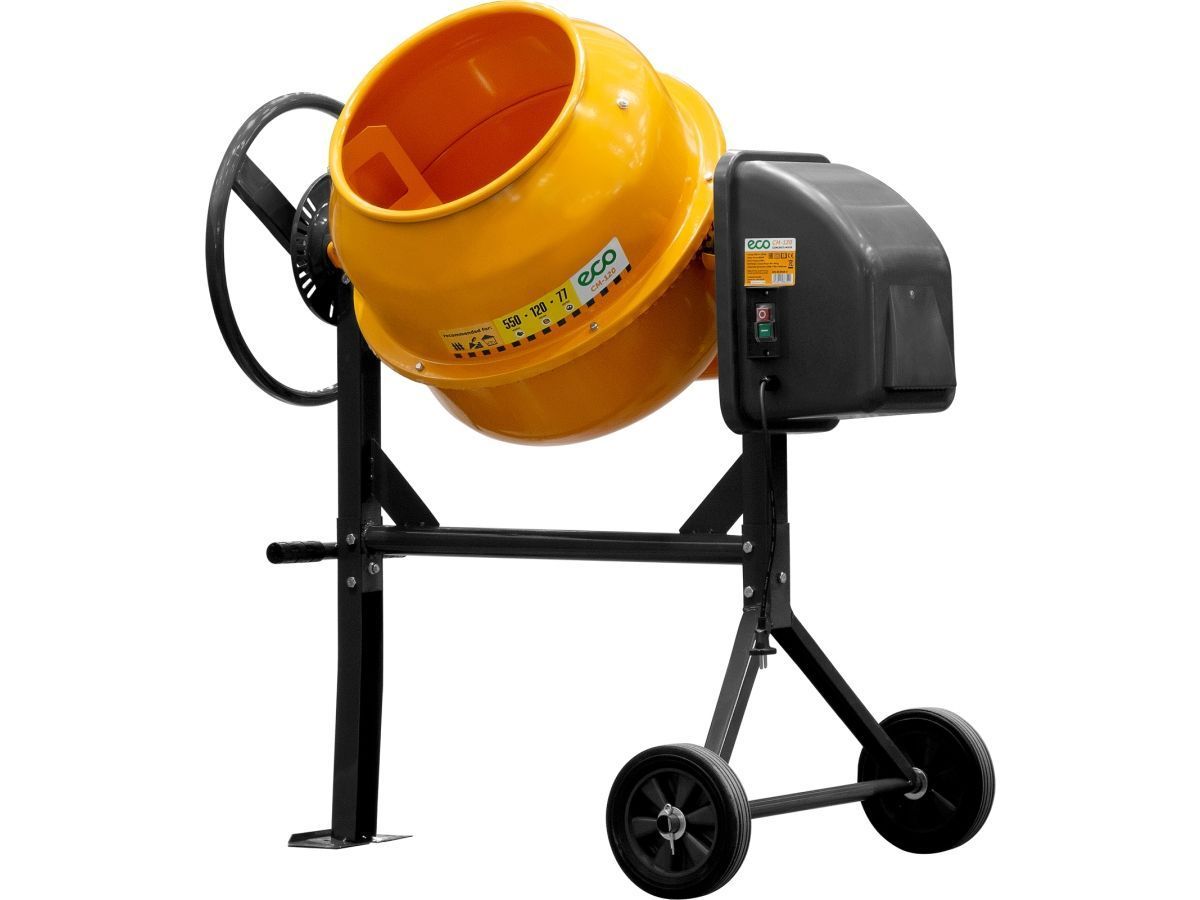 Бетоносмеситель CM-120 (объём 120/77 л, 550 Вт, 230 В, вес 40 кг) ECO EC3410-3