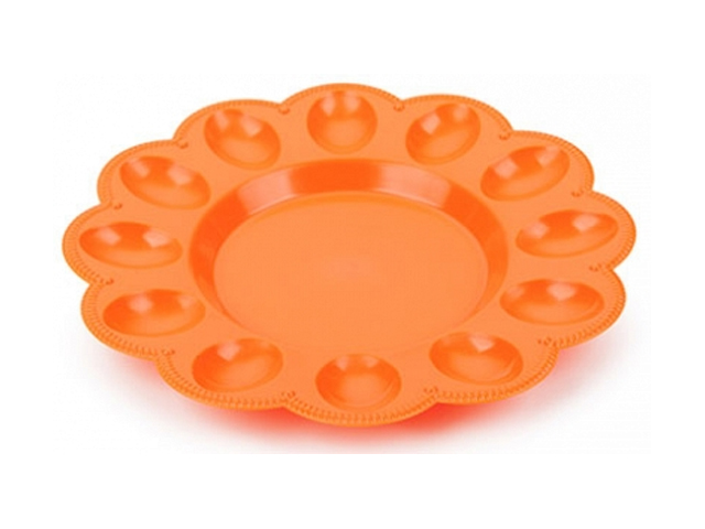 Тарелка для яиц, мандарин (Изделие из пластмассы. Размер 236 х 25 mm)  ...BEROSSI ИК22140000