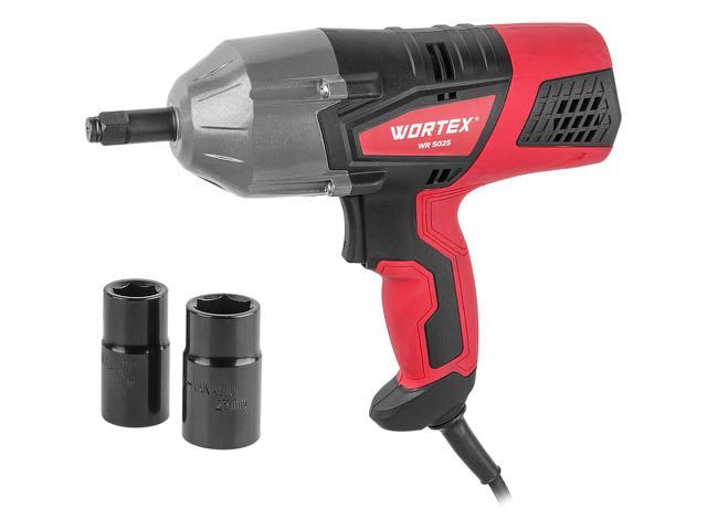 Гайковерт электрический WR 5025, 245Вт, 4800об/мин, 80-120уд/мин, 500Нм,  ...WORTEX 319213