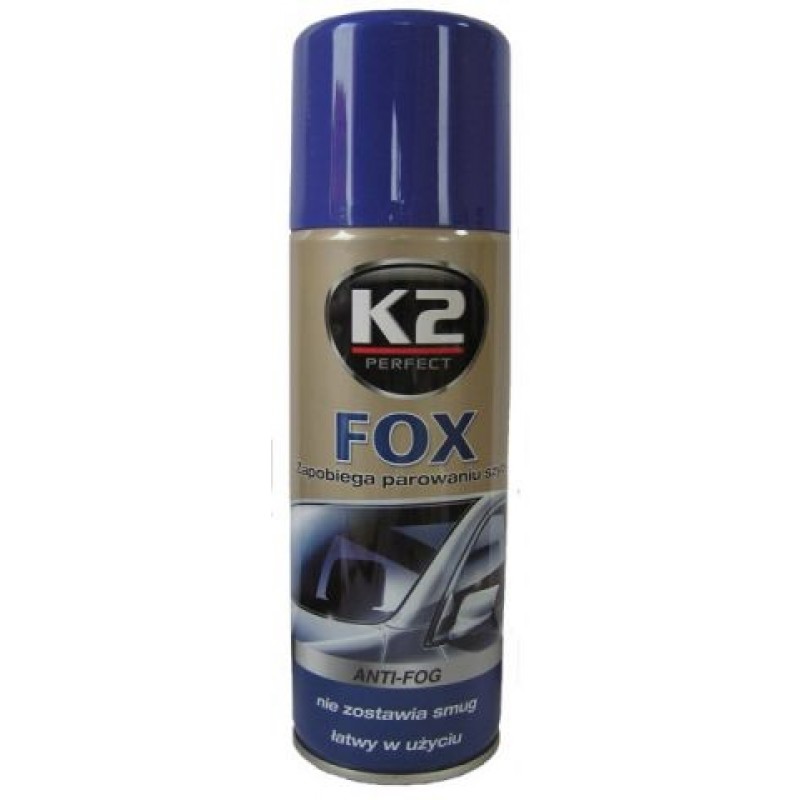 Антизапотеватель стекол 200мл (аэрозоль)  K2 Fox(K632)