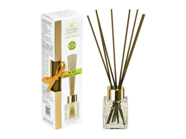 Ароматический диффузор в стеклянном флаконе 50 мл,"№63 Brazilian carnival"  ...AROMA REPUBLIC 93817