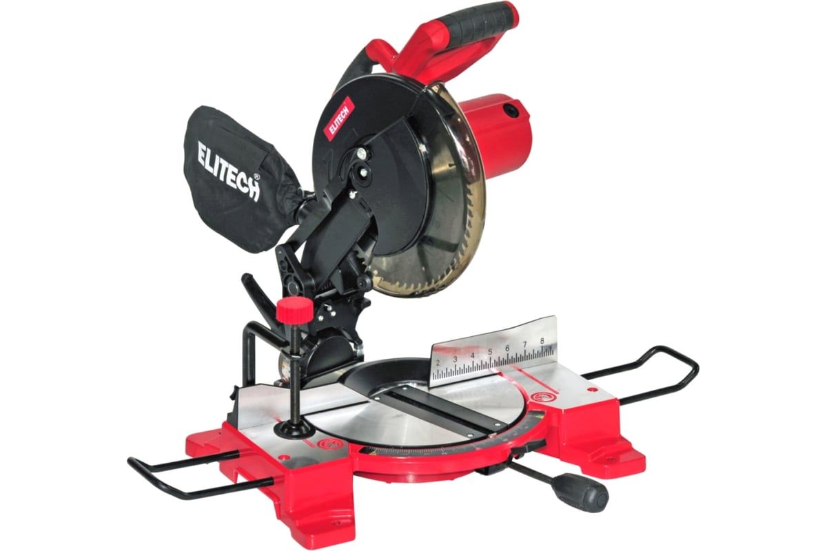 Пила торц,1600Вт,4600об/мин,дискф255х30мм,рез-65х150мм,12.5кг,кор,наклон-45/0гр,поворот:45/45гр ПТ 1625 (E2007.009.00) ELITECH 207398