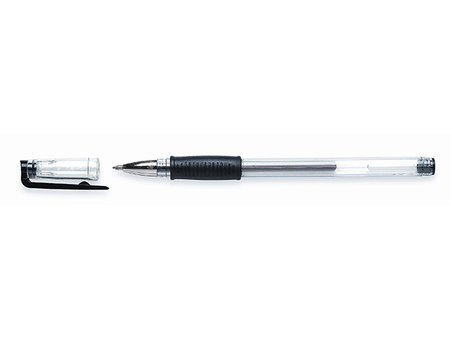 Ручка гелевая COMFORT 0,70 мм черный, резиновый грип,  Союз РГ 166-02