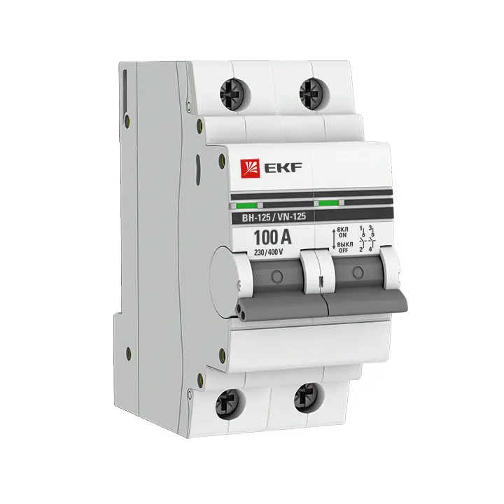 Выкл. нагрузки 2P 100А ВН-125 EKF SL125-2-100-pro
