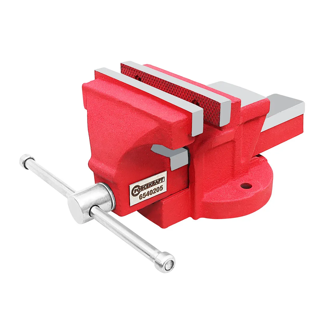 Тиски стальные с наковальней  5"-125 мм. FORCEKRAFT FK-6540205