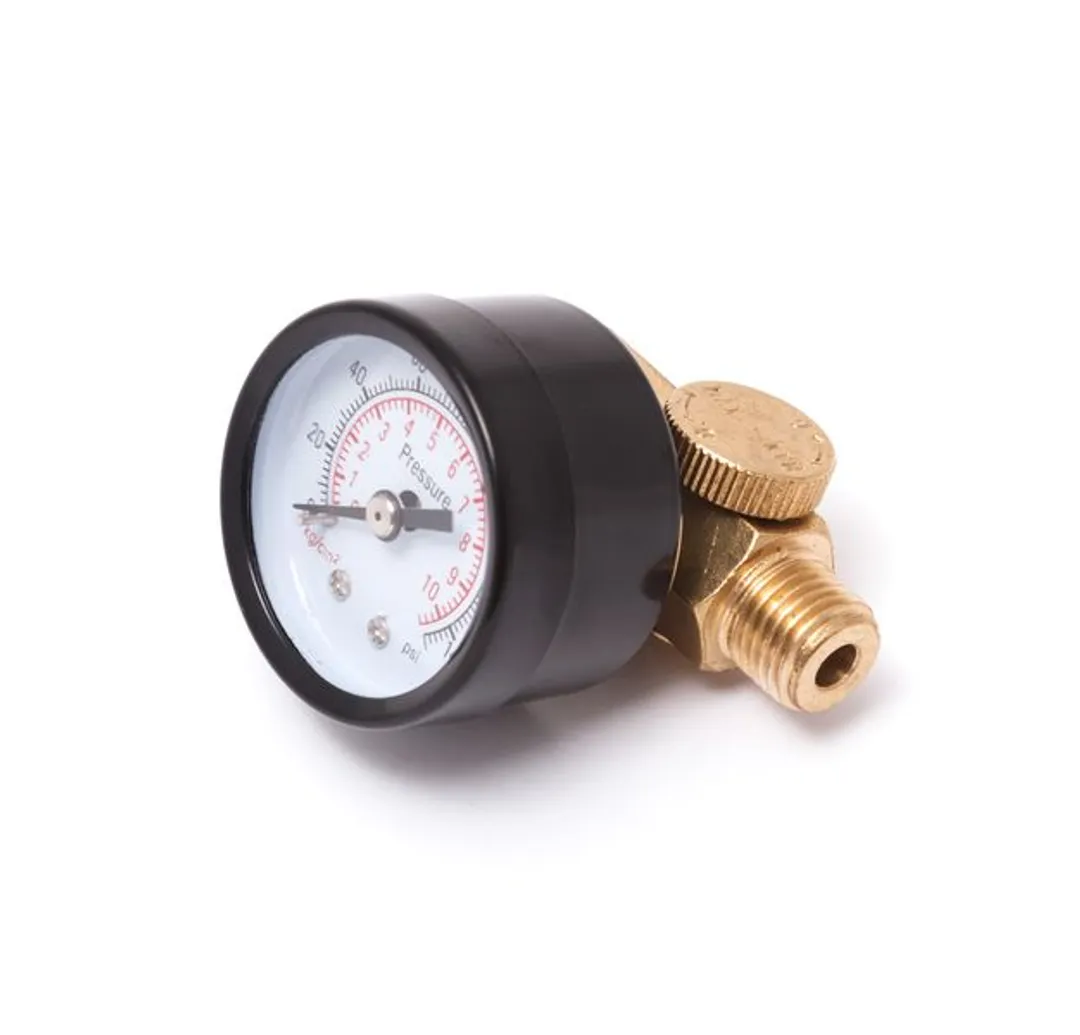 Регулятор мини с индикатором давления резьба 1/4" (0-10bar)  ...Partner SP002