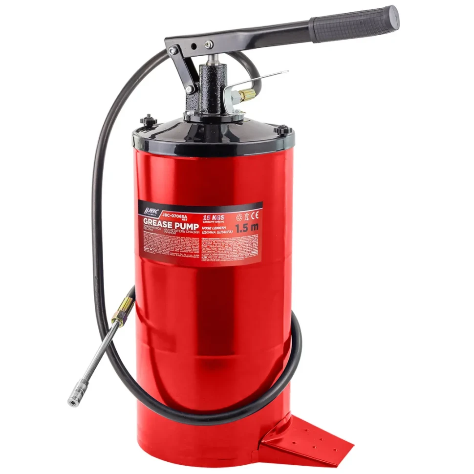Нагнетатель смазки ручной, 15кг (длина шланга 1.5, внутр.O 210мм, внутр. высота 410мм) JBC JBC-07065A MST