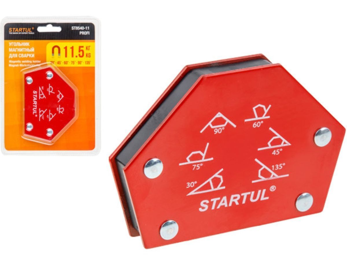 Угольник магнитный для сварки 11.5кг PROFI (струбцина магнитная) STARTUL ST8540-11
